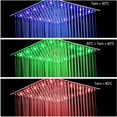 thumbnail image 5 of CES 16 Inch LED Square Rain Shower Head High Pressure Stainless Steel Bath Shower, Ultra Thin Rainfall Shower head with Silicone Nozzle and Powerful Spray Performance, 5 of 8