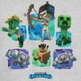 thumbnail image 2 of Junior's Minecraft Legends Watercolor Mobs  Graphic Tee Athletic Heather Small, 2 of 3
