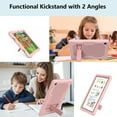 thumbnail image 5 of Allytech Case for Samsung Galaxy Tab A8 10.5-Inch SM-X200 X205 X207, Heavy Duty Protection Rugged Rubber Hard PC Build-in Kickstand Shockproof Cover for Galaxy Tab A8 10.5" X200 2022 - Rosegold, 5 of 6