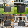 thumbnail image 4 of Debonair Gas Grill Cover 67 inch, Heavy Duty Waterproof BBQ Cover for Backyard Grills up to 65 inch Width, Tear and Fade Resistant, Black, 4 of 9