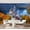 Color 4, variant on Wall Mural Peel and Stick Majestic European Castle by Reflective Lake Swans Greenery Self-Adhesive Wallpaper Removable Wall Decal Wall Sticker Home Decor for Living Room Bedroom 69"x96"