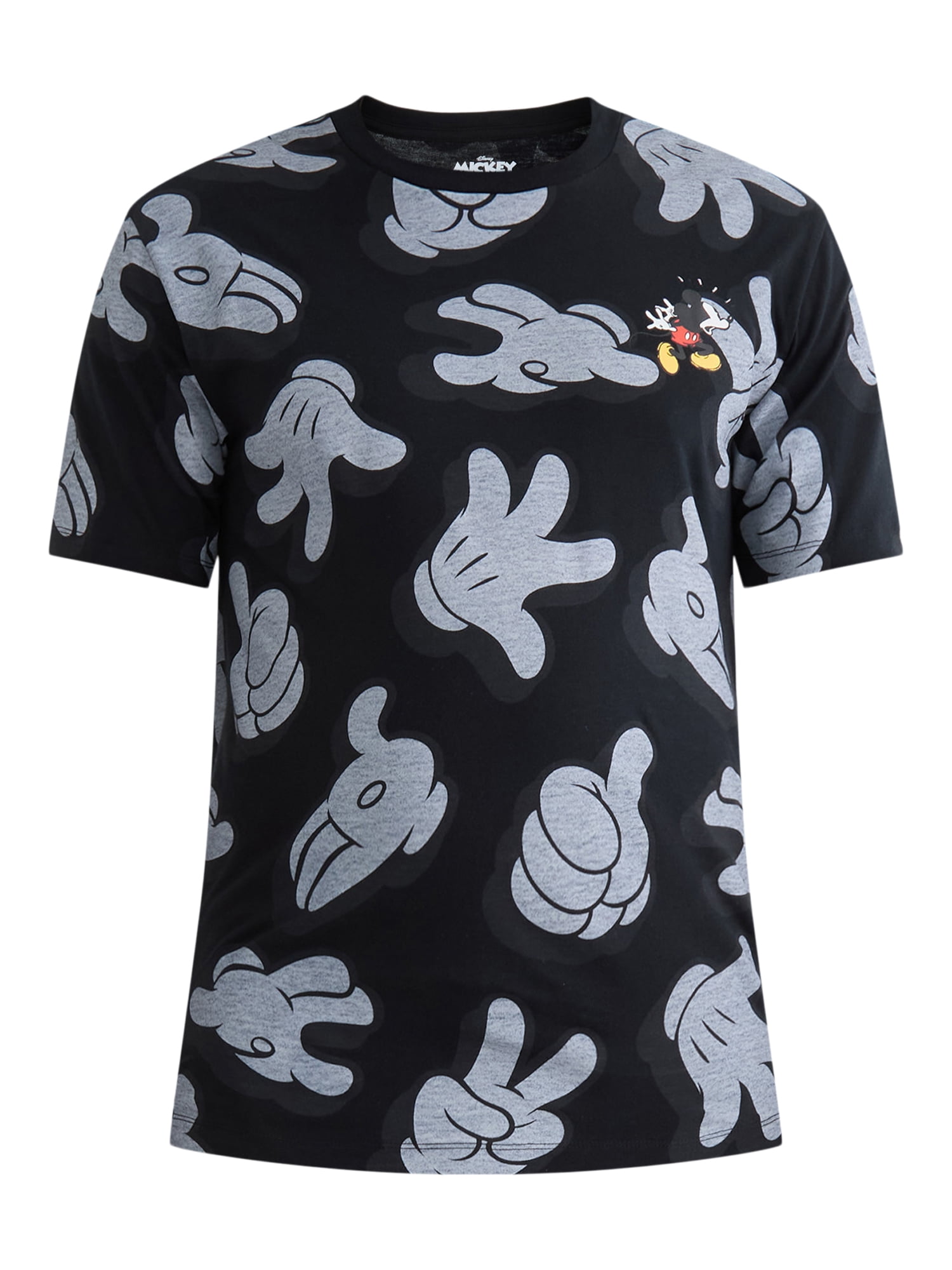 Disney Men's Mickey Lil Guy Graphic Tee with Short Sleeves, Sizes S-3XL