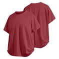 thumbnail image 2 of Bxsruta Men's Polyester Crew Neck Short Sleeve Pullover T-Shirt Lightweight Breathable Daily Outdoor Comfort, 2 of 7