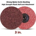 25x 3" Medium Surface Conditioning Disc Roll Lock Die Grinder Drill
