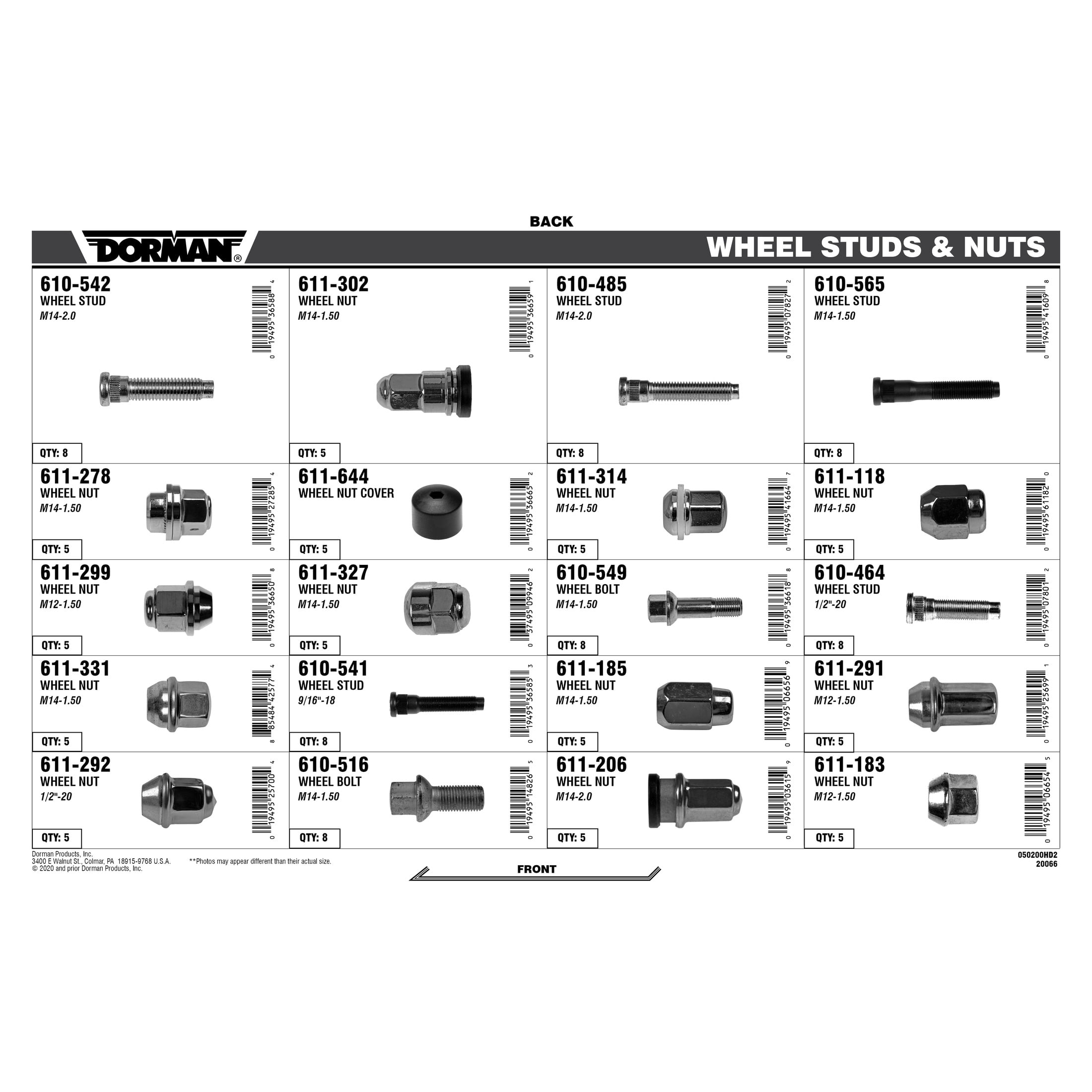 Dorman 050-200 Wheel Hardware Assortment