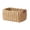 Khaki2, variant on Rectangular Natural Paper Rope Woven Storage Basket - Decorative Wicker Style Organizer Bin with Handles - Multi‑Purpose Storage Container for Home Bathroom Bedroom Kitchen Office(S)