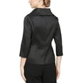 thumbnail image 2 of Alex Evenings Stretch Taffeta 3/4 Sleeve Formal V-Neck Blouse, Women's, 2 of 2
