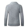 thumbnail image 4 of Chaqueta de suéter de manga larga con cierre de botón informal para hombre Pompotops oipoqjl39980, 4 of 7