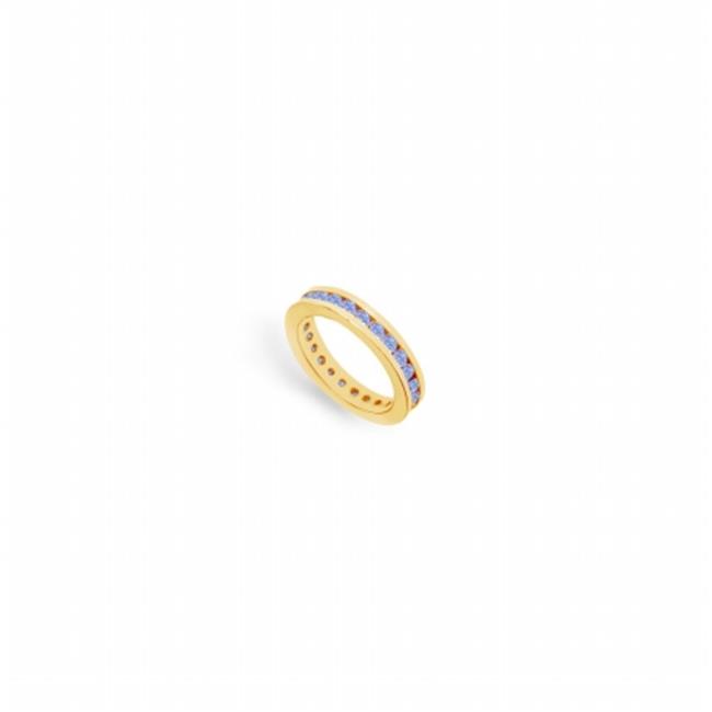 Fine Jewelry Vault UB14YRD100TZ1413-110RS4.5 Tanzanite Channel Set Eternity Band 14K Yellow Gold, 1.00 CT Size 4.5 by Fine Jewelry Vault