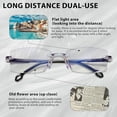 thumbnail image 4 of 2 Pcs Reading Glasses Men with Blue Light Protection, Auto-Focus, Scratch-Resistant Lenses, Lightweight Design, Adjustable Focus, Suitable for Daily Use, Outdoor Activities, 4 of 7