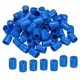 thumbnail image 1 of Unique Bargains 50 Pcs Embouts en Caoutchouc 15mm Protecteur de Filetage en Vinyle Rond PVC pour Tuyaux de Vis, Bleu, 1 of 5