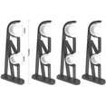 thumbnail image 1 of TEJATAN Double Curtain Rod Brackets (Black, 2 Pairs (4 Brackets)), 1 of 2