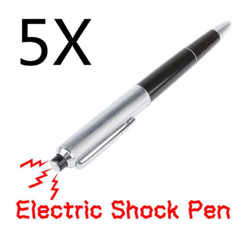 New Electric Shock Pen Joke Gag Novelty Gift Party Office Ball Point Rollerball 