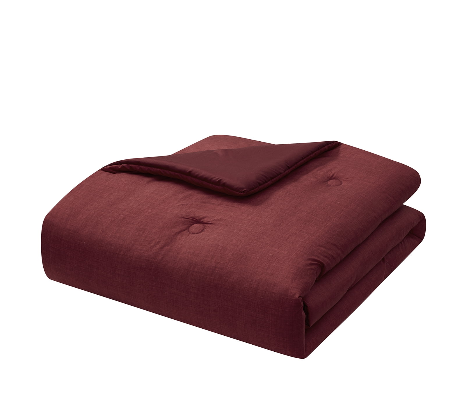 Mainstays 10 Piece Red Texture Bed in a Bag Comforter Set with Sheets, King  (图5)