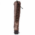 thumbnail image 5 of Womens Steve Madden Laceup Western Boots - Cognac, 5 of 6