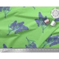 thumbnail image 2 of Soimoi Silk Fabric Lavender Flower Printed Craft Fabric by the Yard 42 Inch Wide, 2 of 3