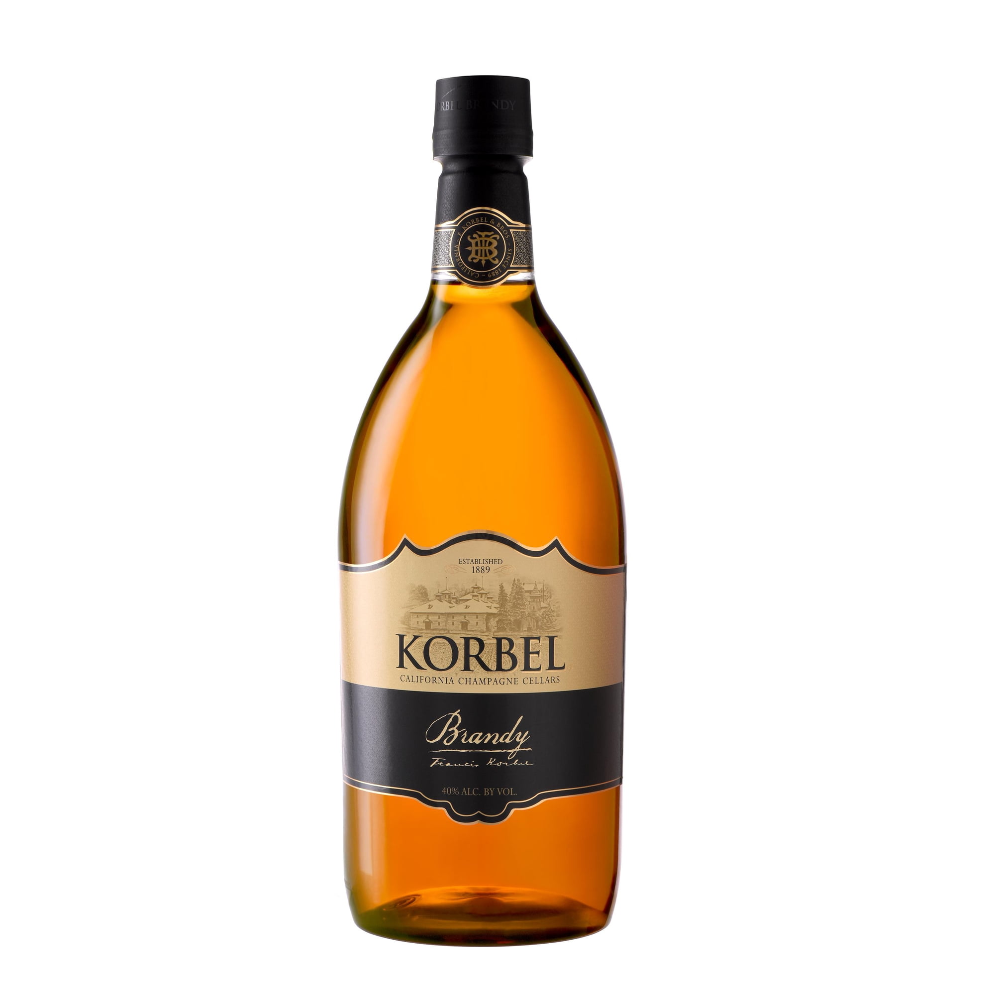 Korbel California Brandy, 1.75 L Bottle, 80 Proof