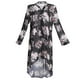 thumbnail image 2 of con Manga Atractiva Elegante para Mujeres Formal Tops SG Colco Las mujeres imprimen el cuello de V más la camisa, 2 of 8