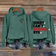 thumbnail image 2 of VISALY Hoodies Pullover Graphic Sweatshirts Women's Letterprinted Baseball Long Sleeved Hoodie Casual Sweaters Business Casual Sweaters Pullover for Women Green 5Xl, 2 of 4