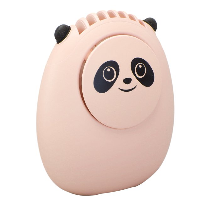 Ventilador de collar, ventilador de cuello portátil con mini ventilador de cuello, ventilador de collar en forma de panda, durabilidad probada en el tiempo