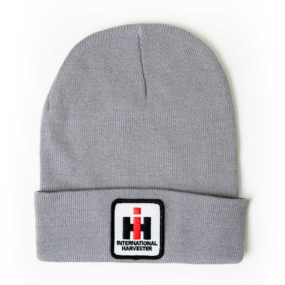 International Harvester Logo Gray Beanie Hat, IHGRYK