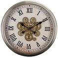 thumbnail image 3 of SEI Hayward 20" Gear Wall Clock, White/Black, 3 of 5