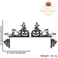 thumbnail image 2 of BNNG Halloween Door Corner Sign Decoration Spider Web Door Corner Decor Wood Halloween Door Corner Sign Black Spider Hanging on Spider Web door frame decor halloween corner decoration, 2 of 8