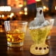 thumbnail image 4 of Botella de licor de cristal de diseño. Recipiente decorativo para whisky. Accesorio de bar para el hogar y, 4 of 7