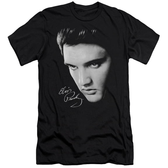 Elvis Presley - Face - Slim Fit Short Sleeve Shirt - Large