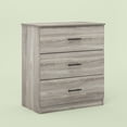 thumbnail image 5 of Furinno Tidur Simple Design 3-Drawer Dresser with Handle, French Oak Grey, 5 of 6