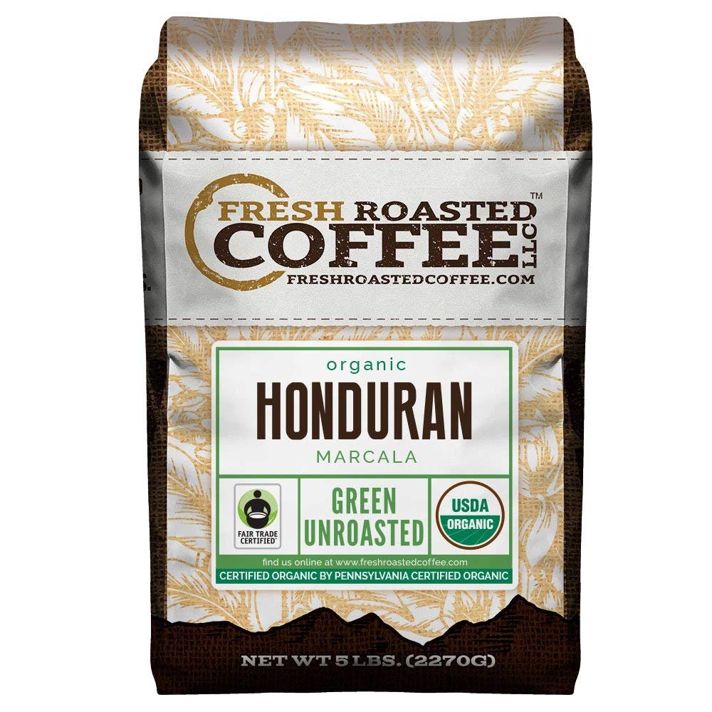 Fresh Roasted Coffee LLC, Organic Green Honduran Marcala Coffee Beans