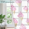 thumbnail image 4 of Yayeee Window Curtains Light Filtering 63"x42" Grommet Panel Pair Home Living Room Decor, Pink Cartoon Ice Cream, 4 of 7