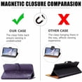 thumbnail image 5 of for Xiaomi Mi 11 Pro 6.81 inch Wallet Case,Mandala Embossing PU Leather Girls Phone Case with Credit Card Holder & Hand Strap Flip Folio Closure Protective Cover for Mi 11 Pro MTL Purple, 5 of 8