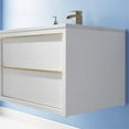 thumbnail image 5 of Morgan 30" Aosta White Stone Countertop Single Vanity w/o Mirror White, 5 of 9