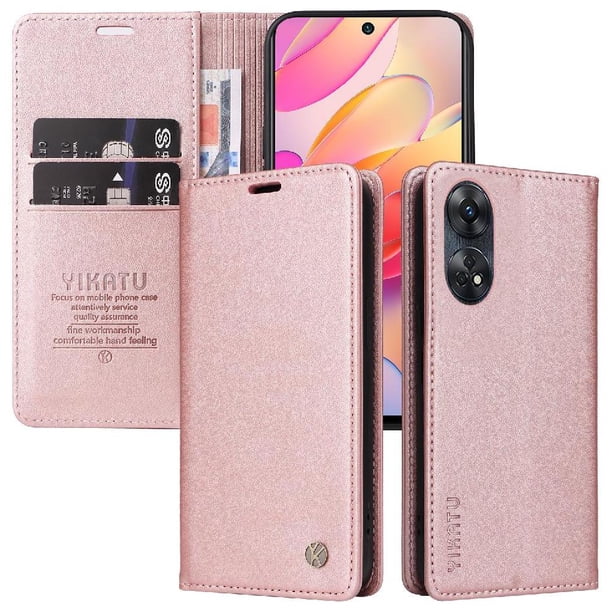 Funda para OPPO Reno 8T 4G Estuche de Cuero PU Tipo Cartera con Ranuras para Tarjetas y Cierre Magnético
