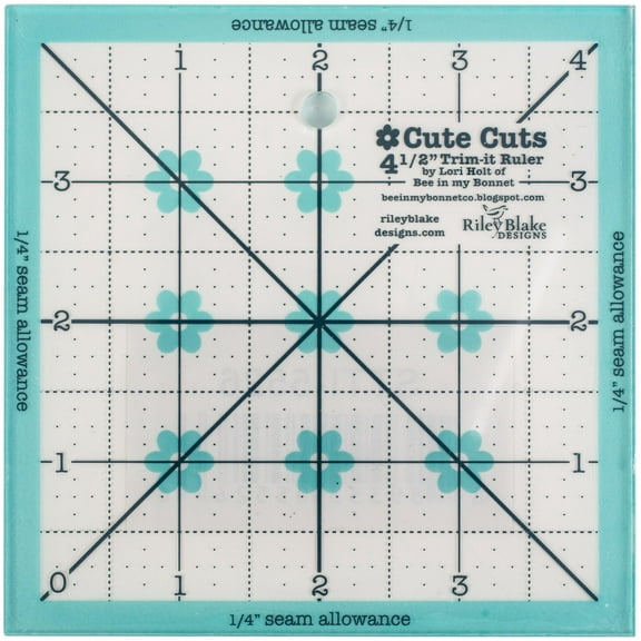 Trim It Ruler Square 4-1/2in x 4-1/2in