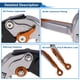 thumbnail image 4 of Palancas de freno y embrague cortas y largas para Kawasaki ZZR600 2005-2009, palanca de freno ajustable de motocicleta, aleación de aluminio, mango de titanio con extremo naranja, 4 of 6