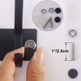 thumbnail image 3 of Perchero WEBI C-CBG04 montado en pared con 4 ganchos de metal negro, 3 of 8