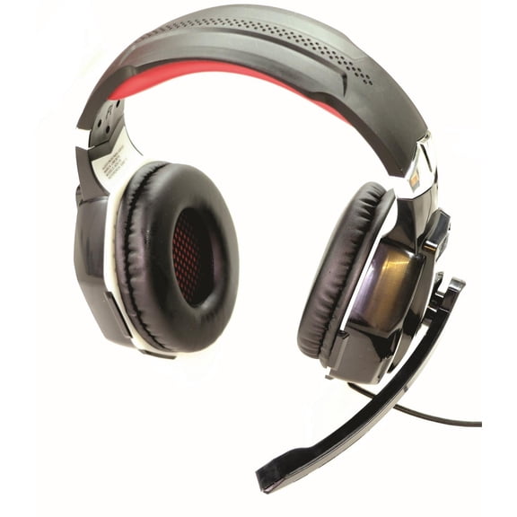 Audifonos de Diadema GAMER LED pc 3.5mm ADG-10 ROJO
