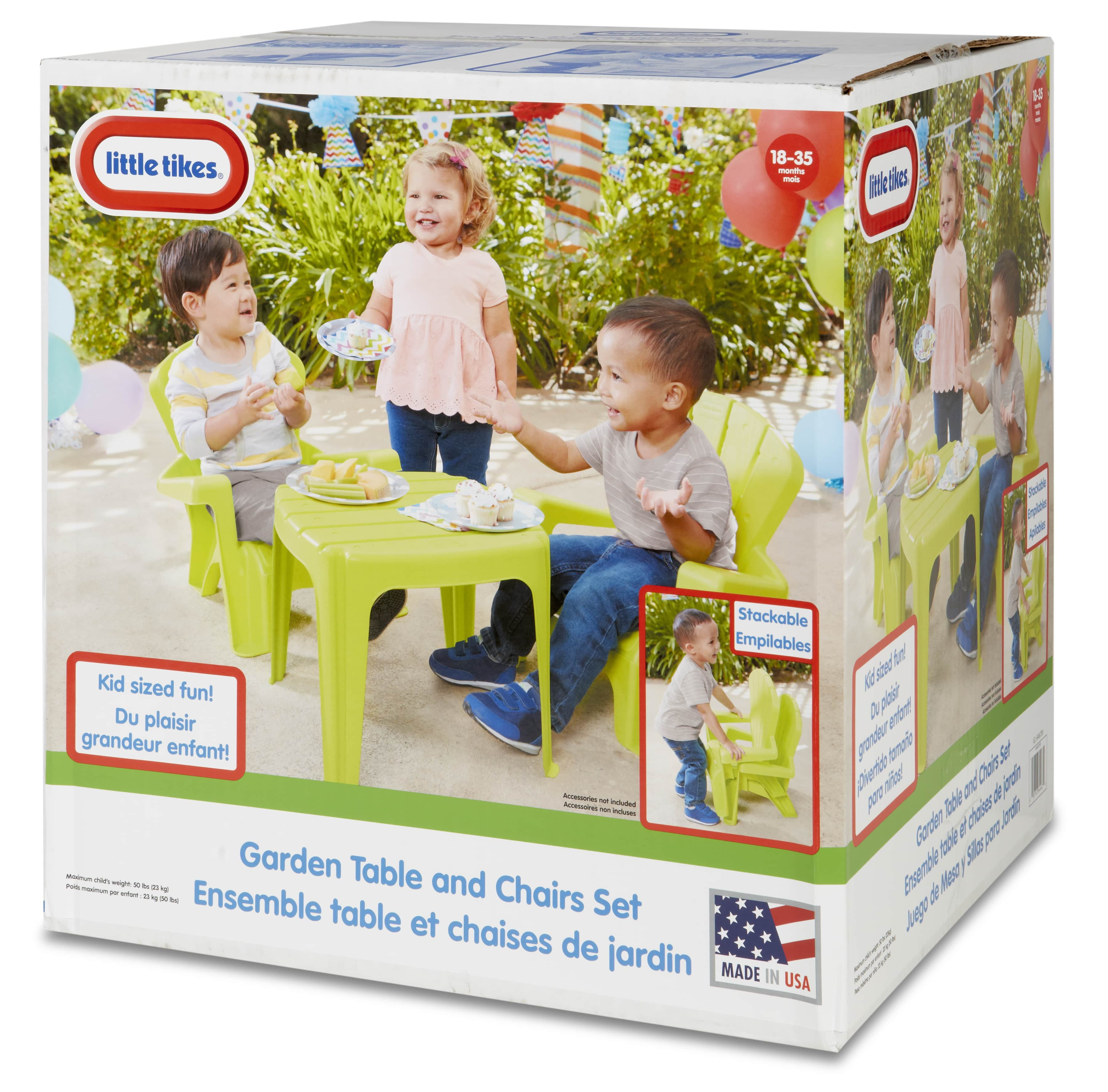 Juego De Mesa Y Sillas Little Tikes