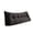 Black, variant on Tufted Headboard Backrest Cushion with Side Pocket, Long Wedge Reading Pillow for Bed Sofa Dorm, Soft Support Pillow for Reading TV and Bedroom Lounging, 23.62 Inch, Black