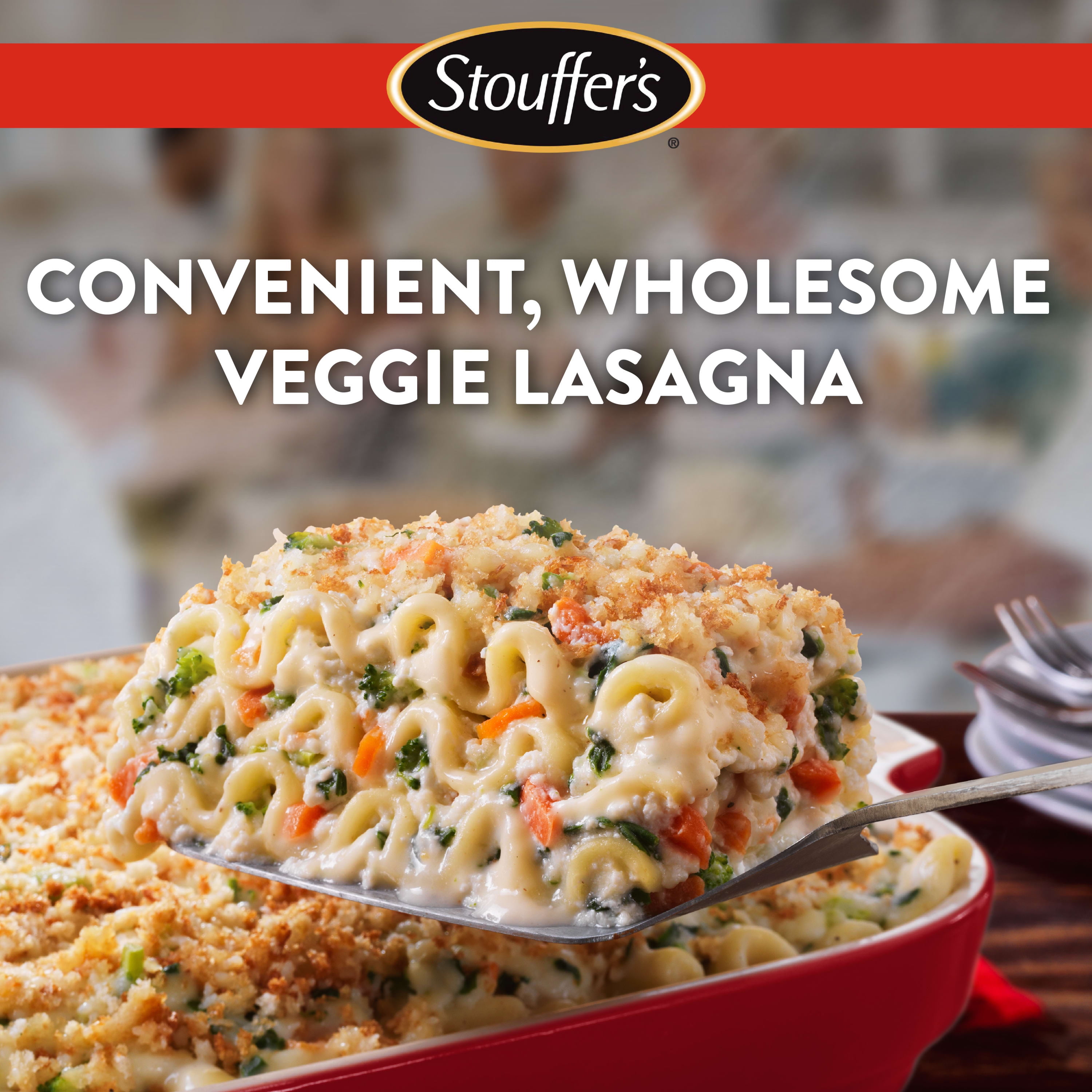 Stouffer s Veggie Lovers Lasagna Party Size Meal 96 oz Frozen