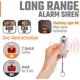 thumbnail image 3 of Llavero de alarma personal de autodefensa para mujeres - USB recargable impermeable 130 dB botón de seguridad de pánico Silbato de sirena con luz led - (blanco), 3 of 9