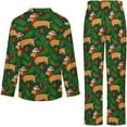 thumbnail image 6 of Top-kevin Women Long Sleeve Pajama Set Comfy Pjs Sets Christmas Funny Raccoons 2 Piece Lounge Set, 6 of 12