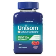 Unisom Simple Slumbers Midnight Raspberry Gummies-60 ct.