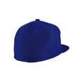 thumbnail image 4 of Top Headwear Plain Flat Bill Fitted Hat, Royal 7 3/4, 4 of 4