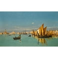 thumbnail image 3 of Guglielmo Ciardi 14x10 Black Modern Framed Museum Art Print Titled - A View of St Marks Basin with the Punta Della Dogana, 3 of 5