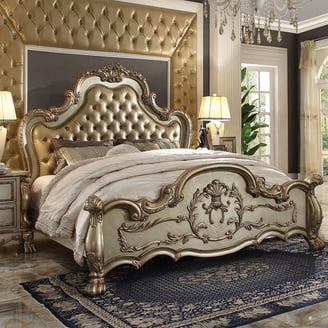 Acme Furniture Vendome Eastern King Size Synthetic Leather