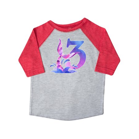 

Inktastic 3rd Birthday Mermaid Tail Gift Toddler Boy or Toddler Girl T-Shirt