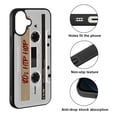thumbnail image 2 of WIRESTER Shockproof Soft Rubber Cover Case for Apple iPhone 17 6.3" 2025, Retro White Cassette Tape Hip Hop, 2 of 5